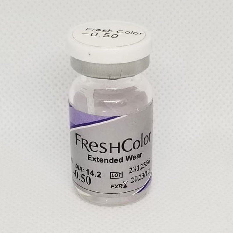Fresh Color transparent extended-wear contact lens vial pack