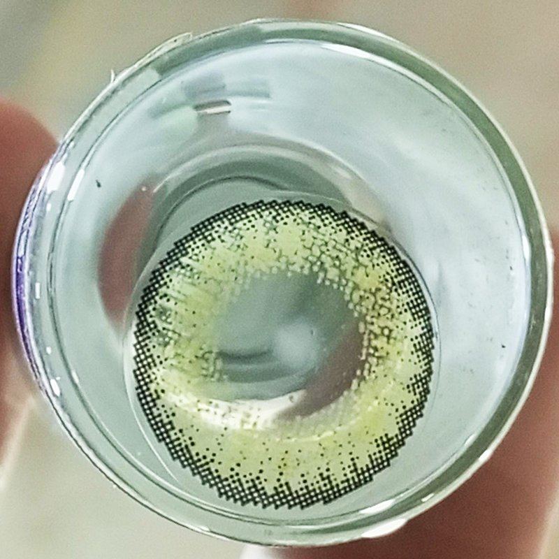 Mint Green contact lens close-up